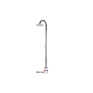 L00390000030008 Colonna doccia TETIS da esterno INOX soffione Tetis Ø250 BOSSINI - immagine 1