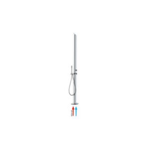 L00866000030008 Colonna doccia da esterno con doccetta INOX AQUABAMBU' BOSSINI - immagine 1