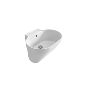 LAT2605FN Lavabo in ceramica con foro 60x50xH30 Tina NERO MATT COLAVENE