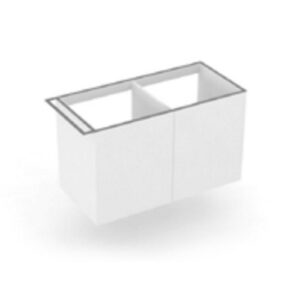 MRS10482NVM Mobile bagno per lavabo con vasca a Sx con portasciugamani 106x48x62 Regolo VISONE MATT COLAVENE - immagine 1