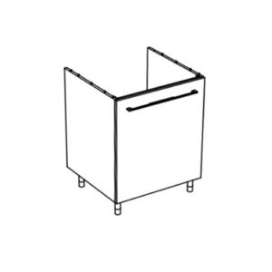 NSMART102BM Mobile pensile con anta modulare apertura Sx 67,1x63xh87,2cm SmartTop BIANCO TALCO COLAVENE