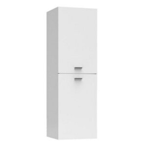 QCS40BM Mobile colonna porta sospesa 2 ripiani e due ante reversibile 40x38xh127 BIANCO COLAVENE - immagine 1