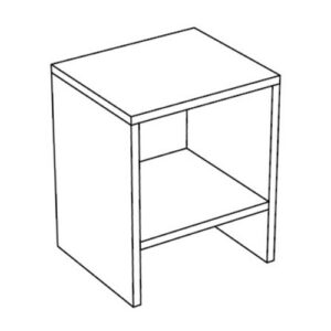 SMART0MBM Mobile a giorno con ripiano 75x65x91 Smartop BIANCO TALCO COLAVENE - immagine 1