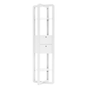 TXC405 Mobile colonna in legno massello con ripiani tondi 40x38xh177 FRASSINO NATURALE