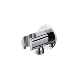 V03173B0010 PRESA ACQUA TONDA CON SUPPORTO DOCCETTA CROMO VEMA