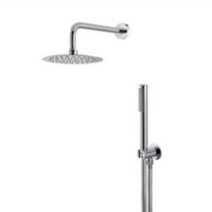 V08134B0010 KIT TONDO PRESA ACQUA, SOFFIONE D.200 E BRACCIO CROMO VEMA