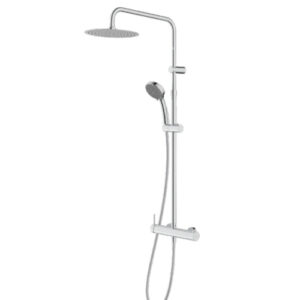 V08236B0010 COLONNA DOCCIA CON SOFFIONE D250 DOCCETTA E MISCELATORE CROMO VEMA - immagine 1
