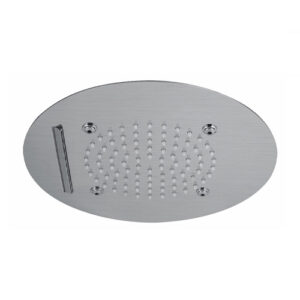 V08270AC005 SOFFIONE DA INCASSO TONDO D.320 2 GETTI ACCIAIO INOX VEMA - immagine 1