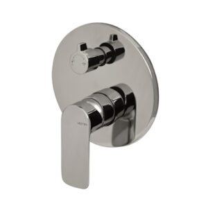 V14142B0010 MISCELATORE INCASSO VASCA CON DEVIATORE MECCANICO SLATE CROMO VEMA - immagine 1