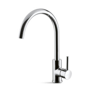V15021B0010 RUBINETTO MISCELATORE CUCINA CANNA TONDA CROMO VEMA - immagine 1