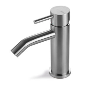 V17071AC005 RUBINETTO MISCELATORE BIDET SENZA SCARICO TIBER STEEL ACCIAIO INOX VEMA - immagine 1