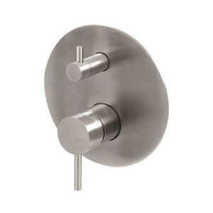 V17142AC005 MISCELATORE INCASSO DOCCIA CON DEVIATORE MECCANICO TIBER ACCIAIO INOX VEMA - immagine 1