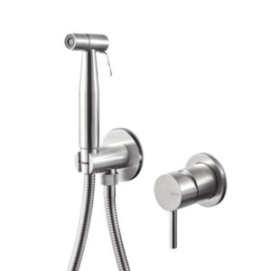 V17405AC005 SET MISCELATORE E DOCCINO BIDET ACCIAIO INOX VEMA - immagine 1
