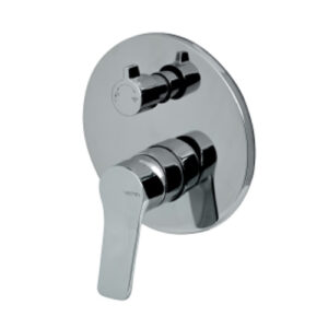 V22142B0010 MISCELATORE INCASSO VASCA CON DEVIATORE MECCANICO PARANA' CROMO VEMA - immagine 1