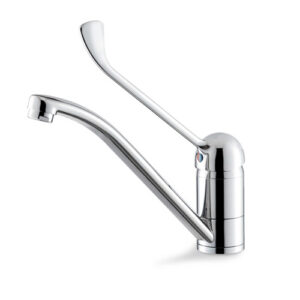 V23180B0010 RUBINETTO MISCELATORE CUCINA GIREVOLE CON LEVA CLINICA CROMO VEMA - immagine 1