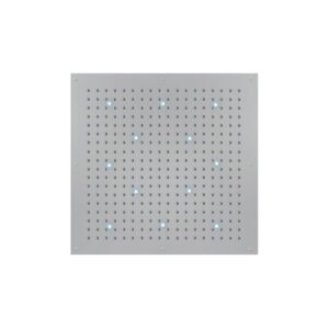 WI0373000030016 Soffione per controsoffitto cromo 1000X1000 RGB 12LED DREAM FLAT CUBE BOSSINI - immagine 1