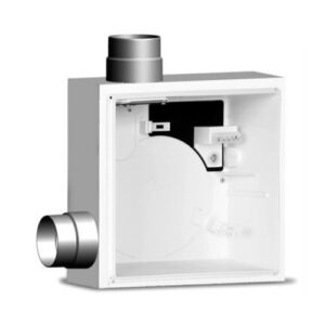 11569 Scatola incasso per Quadro Evo, valvola antifuoco K90, involucro in refrattario, scarico lato superiore, estrazione seconda utenza lato sinistro QE-B I K90 S 2L VORTICE - immagine 1