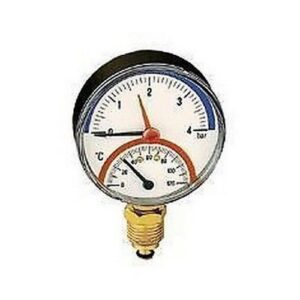 503140   Termomanometro, attacco radiale 1/2"  CALEFFI