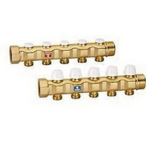 663775   1 1/4"    Coppia collettori completi di valvole    CALEFFI - immagine 1