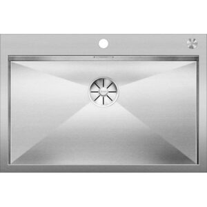 1515641 Lavello sopratop e filotop con fascia miscelatore R4 740x490mm ZEROX 700-IF/A R est. 4 mm   BLANCO - immagine 1