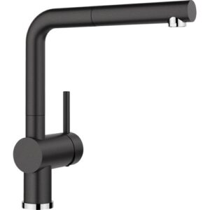 1516688 Miscelatore canna alta con doccetta estraibile in metallo LINUS-S Antracite BLANCO