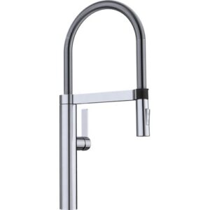 1517598 Miscelatore con doccetta a due getti con fissaggio magnetico CULINA-S Effetto Inox BLANCO