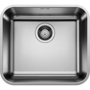 1518203 Lavello sottotop acciaio Inox spazzolato 450x400 mm SUPRA 450-U  BLANCO