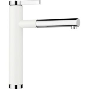 1518441 Miscelatore a canna alta con doccetta estraibile LINEE-S Bianco / Cromato BLANCO - immagine 1