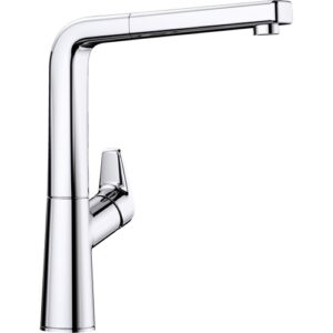 1521277 Miscelatore con canna leggermente inclinata con doccetta AVONA-S Cromato BLANCO - immagine 1