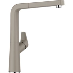 1521283 Miscelatore con canna leggermente inclinata con doccetta AVONA-S Tartufo BLANCO - immagine 1