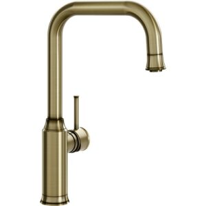1521289 Miscelatore con doccetta estraibile LIVIA-S Ottone Satinato BLANCO - immagine 1