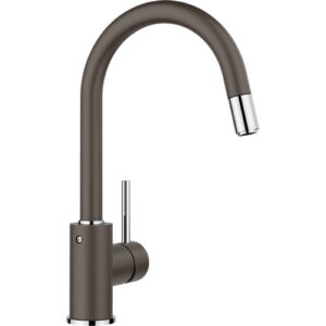 1521461 Miscelatore a canna alta con doccetta estraibile MIDA-S Caffè BLANCO - immagine 1