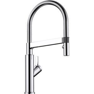 1522404 Miscelatore con leva laterale e doccetta inox magnetica a due getti SOLENTA-S Cromato BLANCO - immagine 1