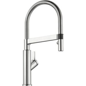 1522405 Miscelatore con leva laterale e doccetta inox magnetica a due getti SOLENTA-S PVD Steel BLANCO - immagine 1