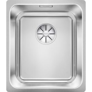1526116 Lavello sopratop/filotop con scarico e inFino e troppopieno rettangolare 370x430mm SOLIS 340-IF BLANCO