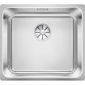 1526120 Lavello sottotop con scarico e inFino e troppopieno rettangolare 450x400mm SOLIS 450-U BLANCO
