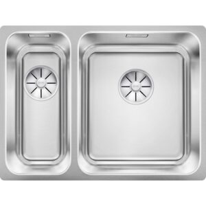 1526130 Lavello sopratop/filotop con scarico e inFino e troppopieno rettangolare 575x430mm SOLIS 340/180-IF Vasca Dx BLANCO