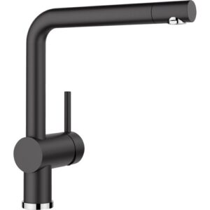 1526149 Miscelatore a canna alta LINUS Nero BLANCO