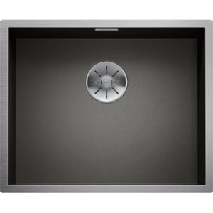 1526245 Lavello sopratop acciaio inox 530x430mm ZEROX 500-IF DARKSTEEL BLANCO