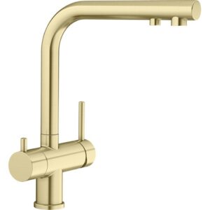 1526692 Miscelatore a 3 vie comandi ed erogatori separati FONTAS II - 3 vie - Satin Gold BLANCO