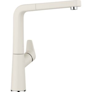 1526929 Miscelatore con canna leggermente inclinata con doccetta AVONA-S Soft White BLANCO