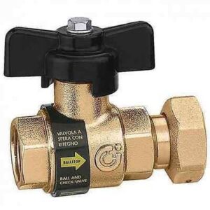 333400 BALLSTOP 1/2" F x calotta 3/4" F Valvola a sfera con ritegno    CALEFFI