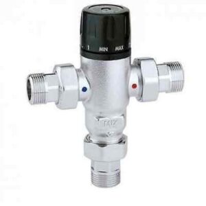 521503 3/4 30/65°C Miscelatore termostatico anticalcare. valvole ritegno CALEFFI - immagine 1