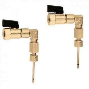 100010  1/4" Coppia raccordi con siringa ad innesto rapido .CALEFFI