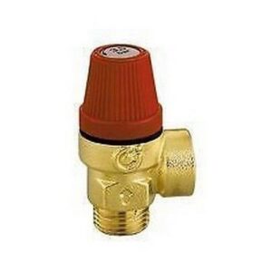 312425   Valvola di sicurezza ordinaria, attacchi MF 1/2" 2,5 BAR CALEFFI