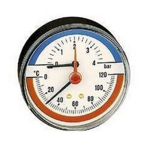 503040 Termomanometro, attacco posteriore 1/2" CALEFFI - immagine 1
