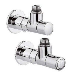 400100 Coppia di valvole high-style per termoarredi 1/2" 23 p.1,5 2,0Kv CALEFFI - immagine 1