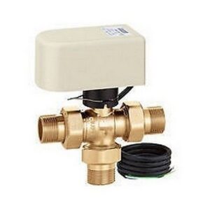 644344     1/2"  24V  Valvola a sfera a tre vie deviatrice motorizzata.  CALEFFI