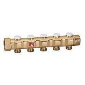 663180 Collettore di mandata completo di detentori 1 1/4" CALEFFI - immagine 1