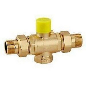 648040  1/2"    Valvola di zona a sfera, a tre vie  CALEFFI